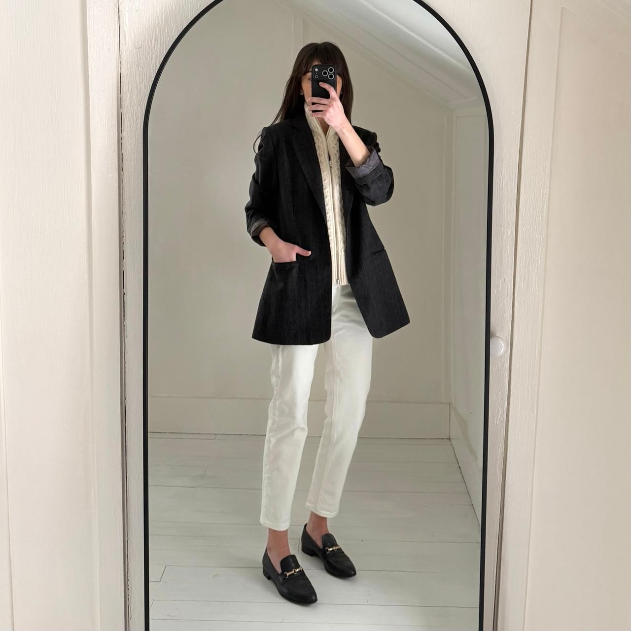 Veronica Beard Upstate Wool Cable-Knit Dickey & Cuffs Ivory Size 00-14 NWT