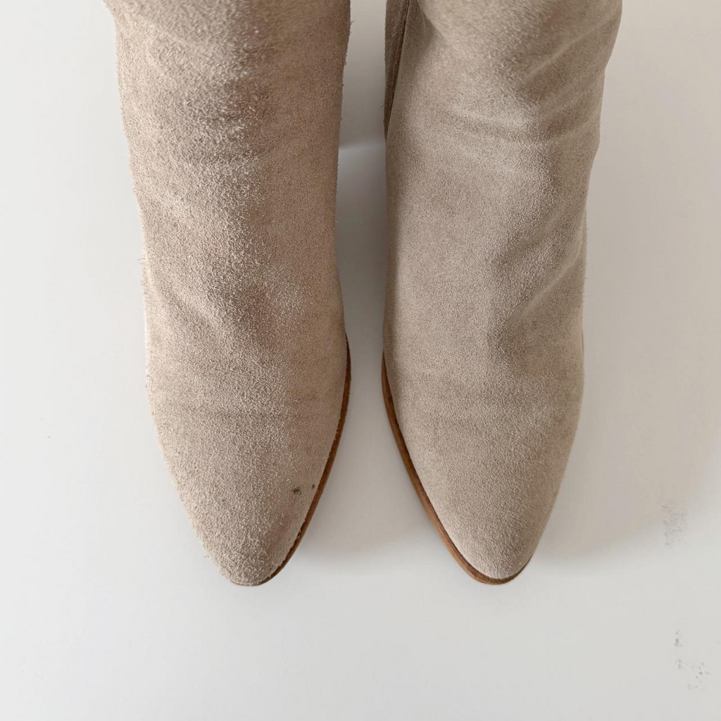 Dolce Vita Cassius Ankle Boot in Taupe Suede Size 6