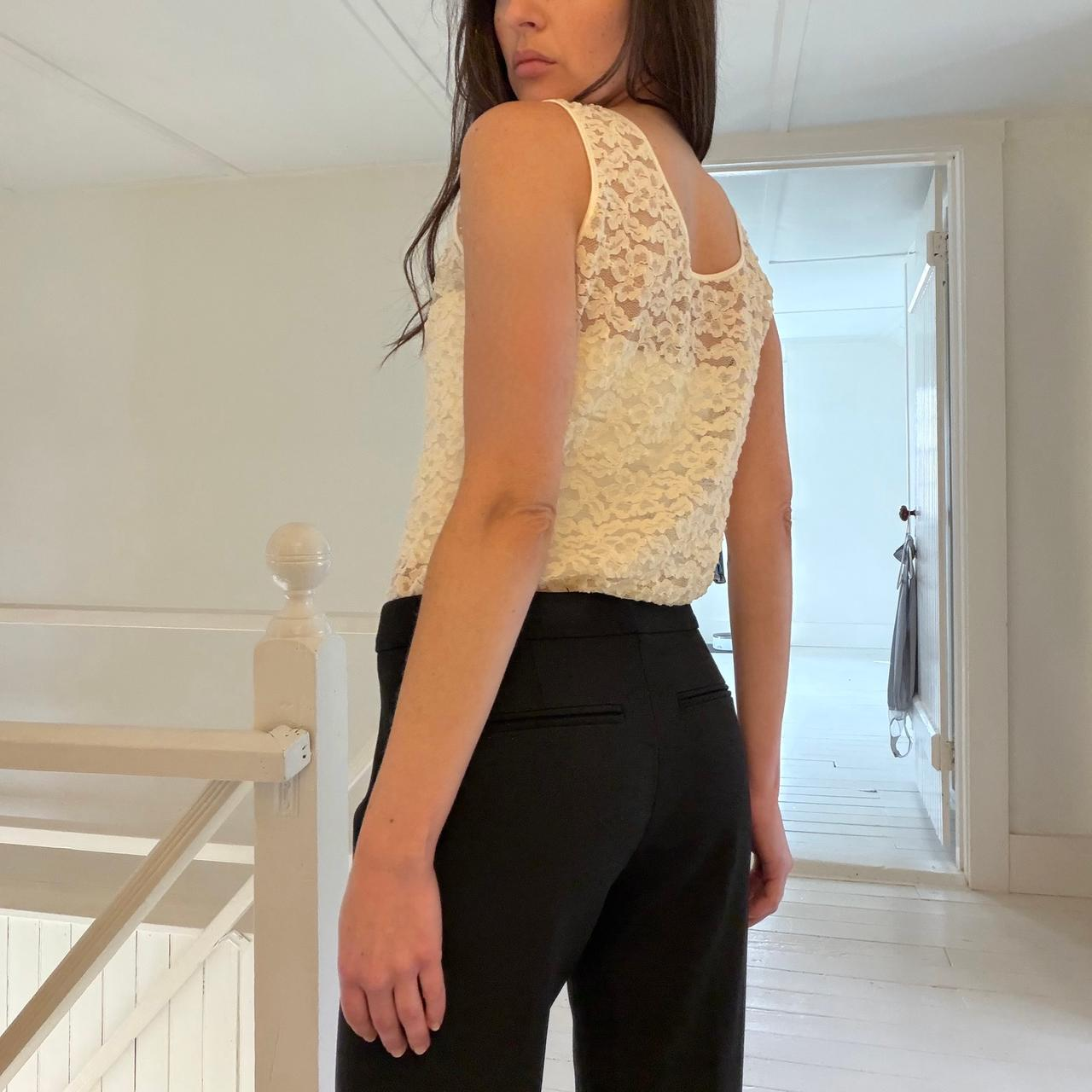 Cosabella Vintage 90s Sheer Mesh Lace Camisole Top Size L