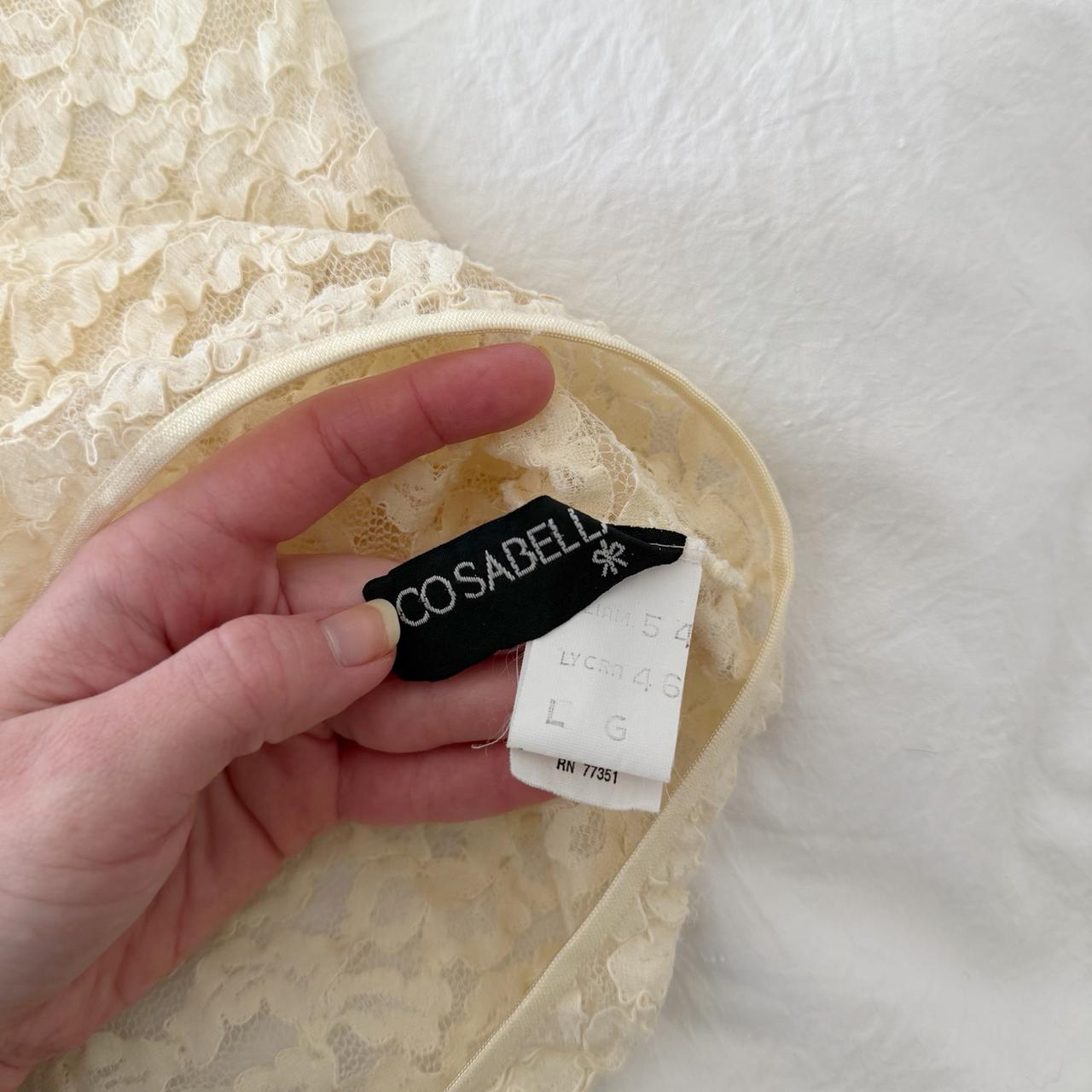 Cosabella Vintage 90s Sheer Mesh Lace Camisole Top Size L