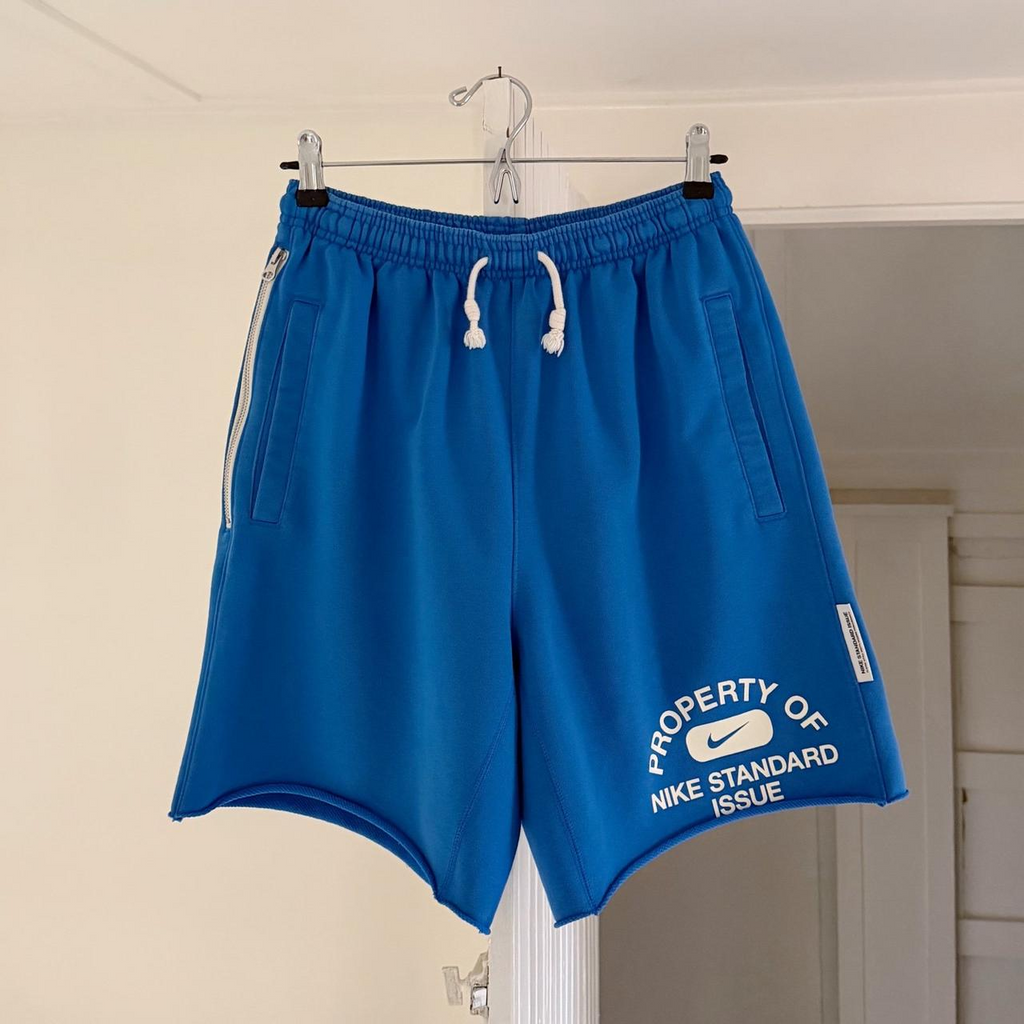 Nike Dri-Fit Standard Issue Fleece Basketball Shorts in Royal Blue Size Mens S