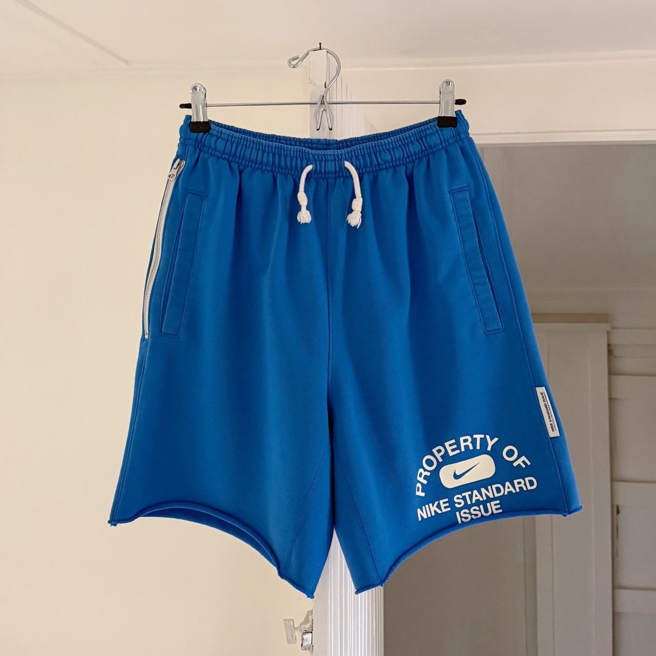 Nike Dri-Fit Standard Issue Fleece Basketball Shorts in Royal Blue Size Mens S