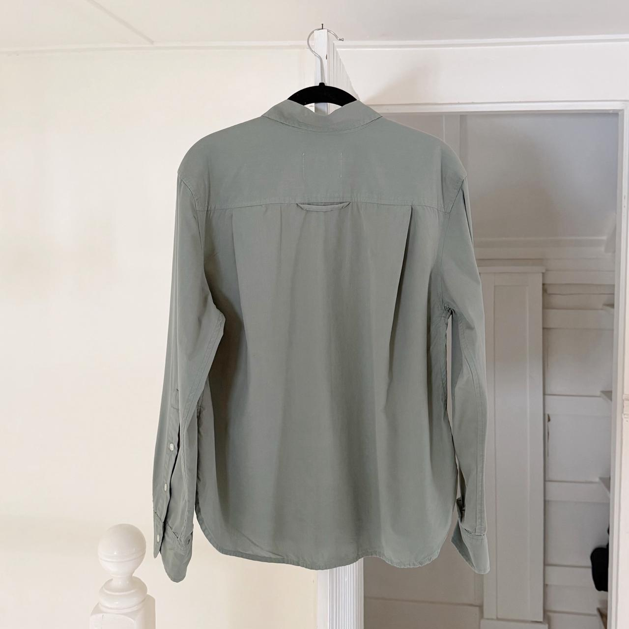 Citizens of Humanity Kayla Shrunken Poplin Button Down Shirt in Nova Size S