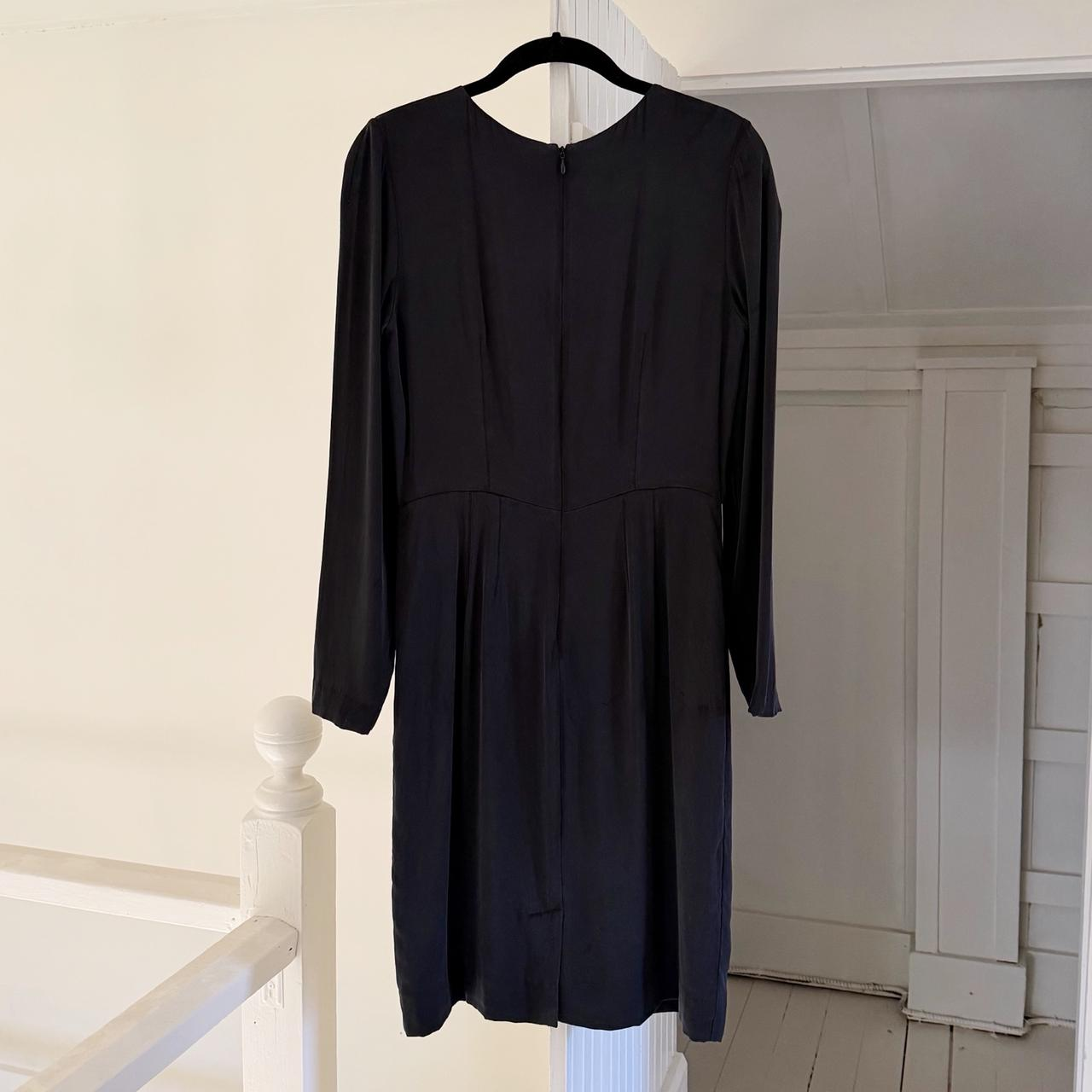 Acne Studios Vintage Y2K Silk Satin Long Sleeve Pencil Dress