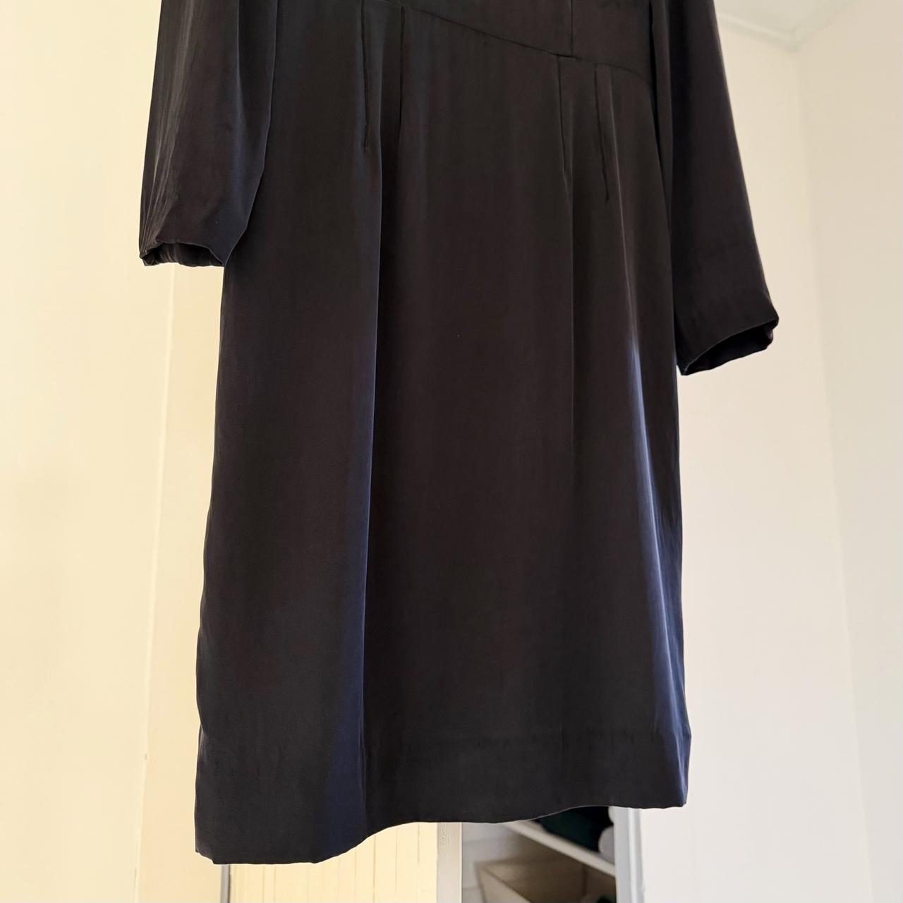Acne Studios Vintage Y2K Silk Satin Long Sleeve Pencil Dress