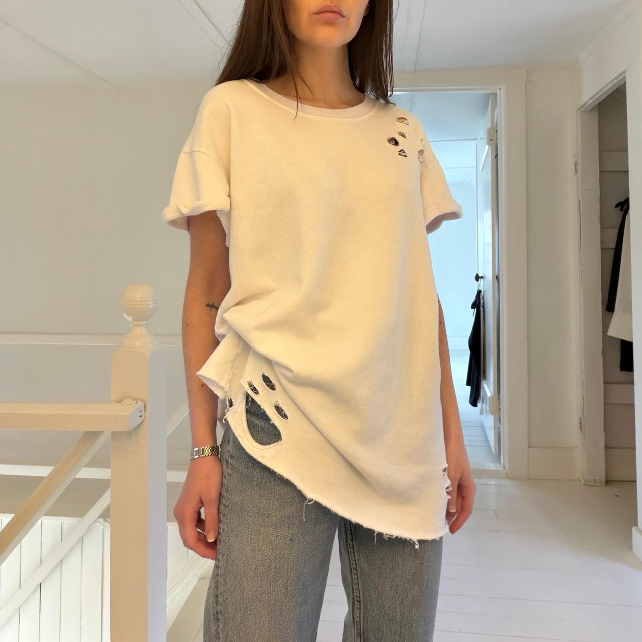 Mono B Distressed Oversized T-Shirt Size M