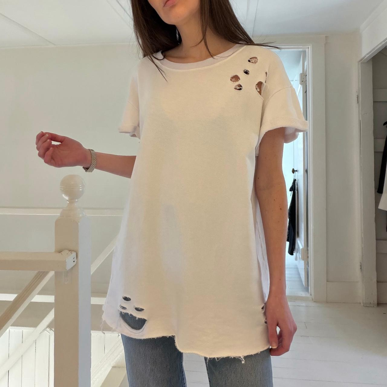 Mono B Distressed Oversized T-Shirt Size M