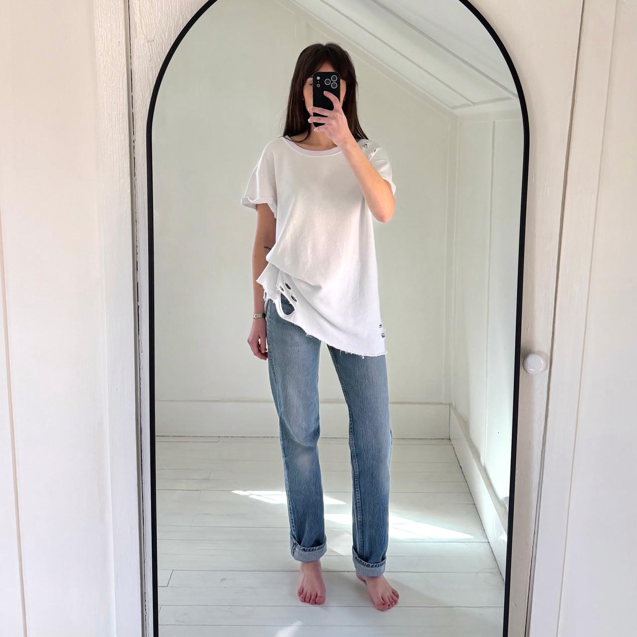 Mono B Distressed Oversized T-Shirt Size M
