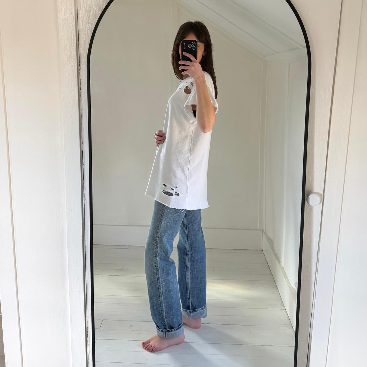 Mono B Distressed Oversized T-Shirt Size M