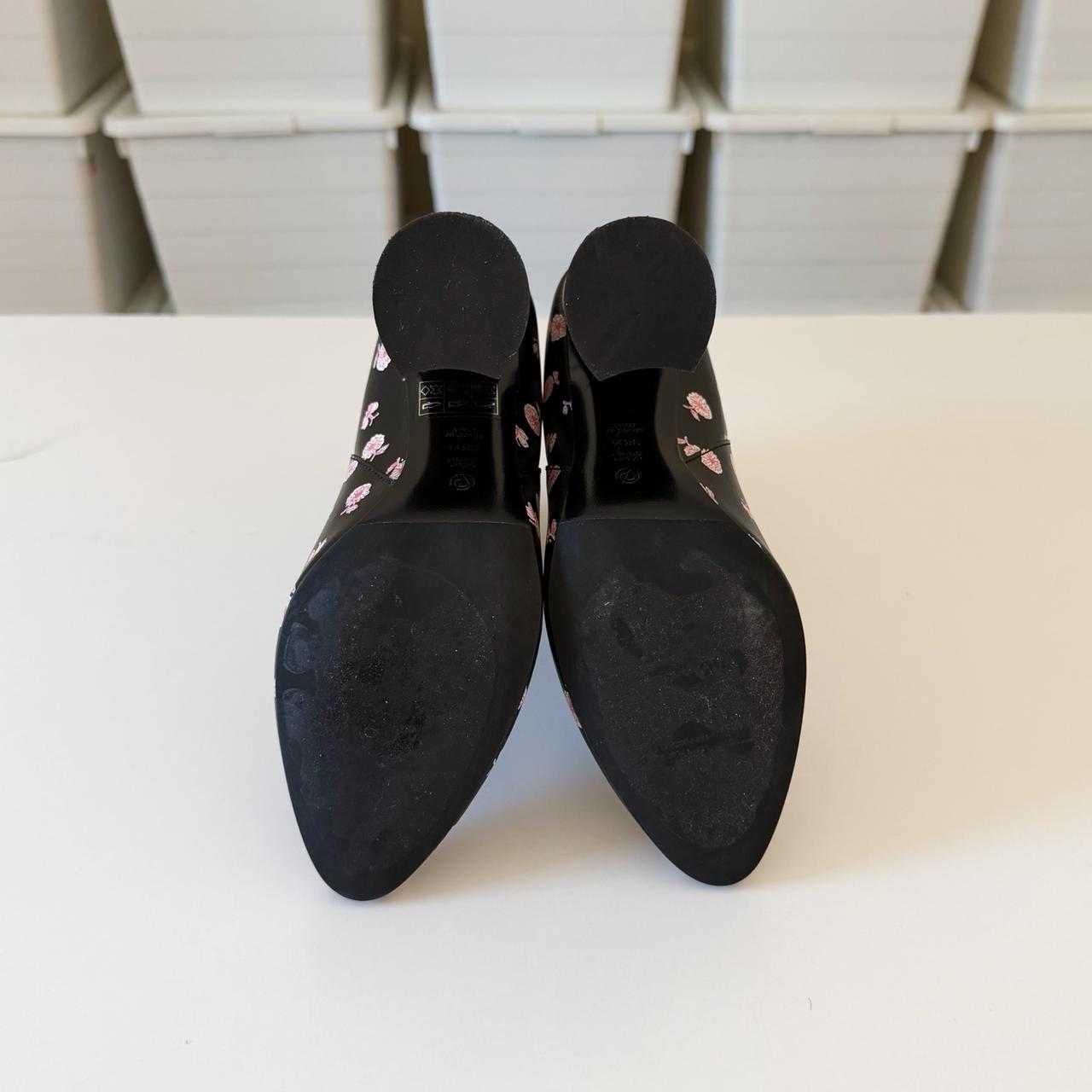 3.1 Phillip Lim Drum Floral Leather Heeled Chelsea Boot Size 36.5
