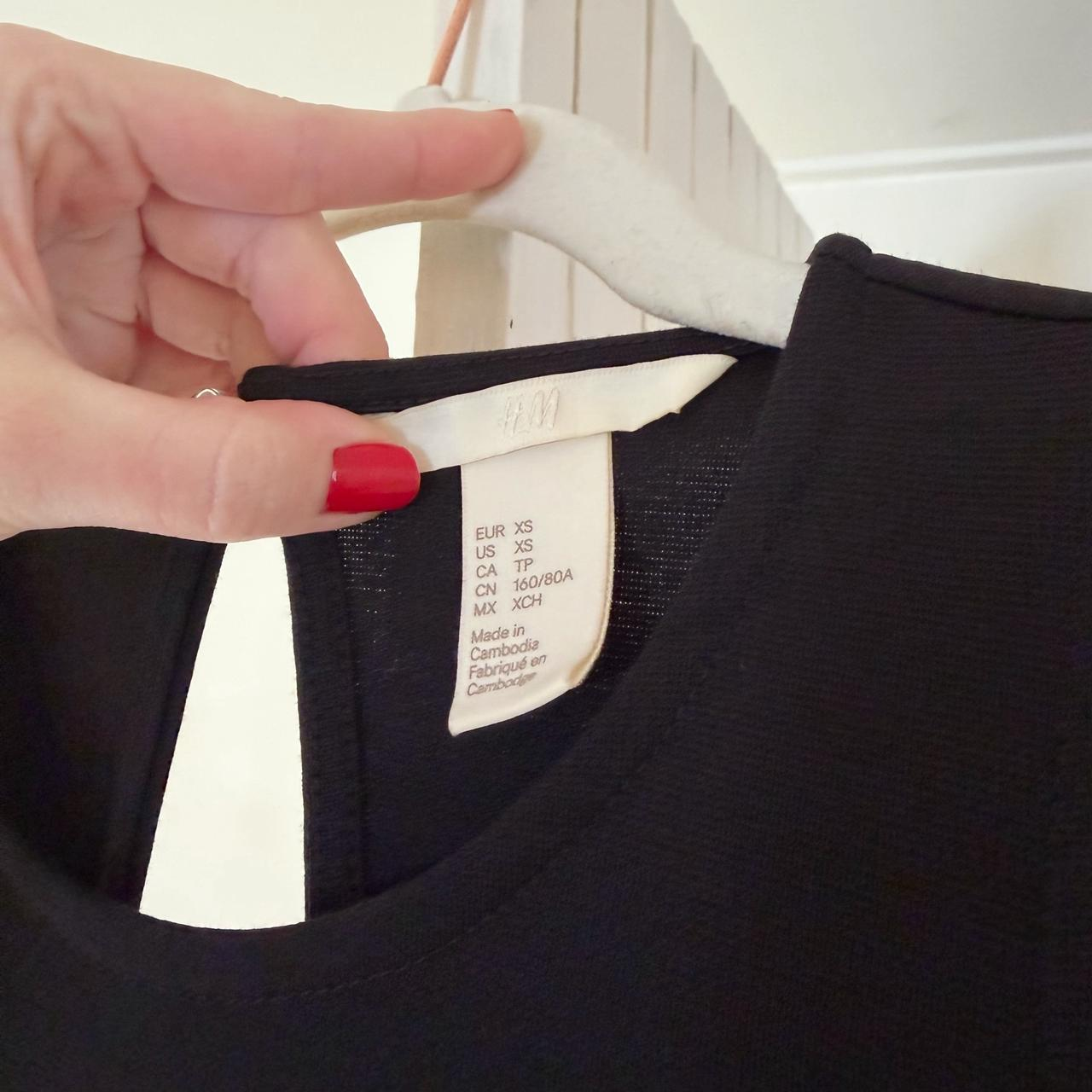 H&M Open Back Mini Pencil Dress Size XS