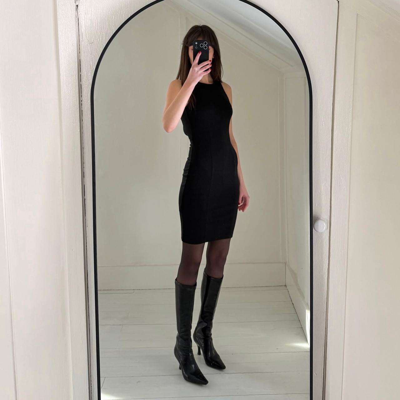 H&M Open Back Mini Pencil Dress Size XS