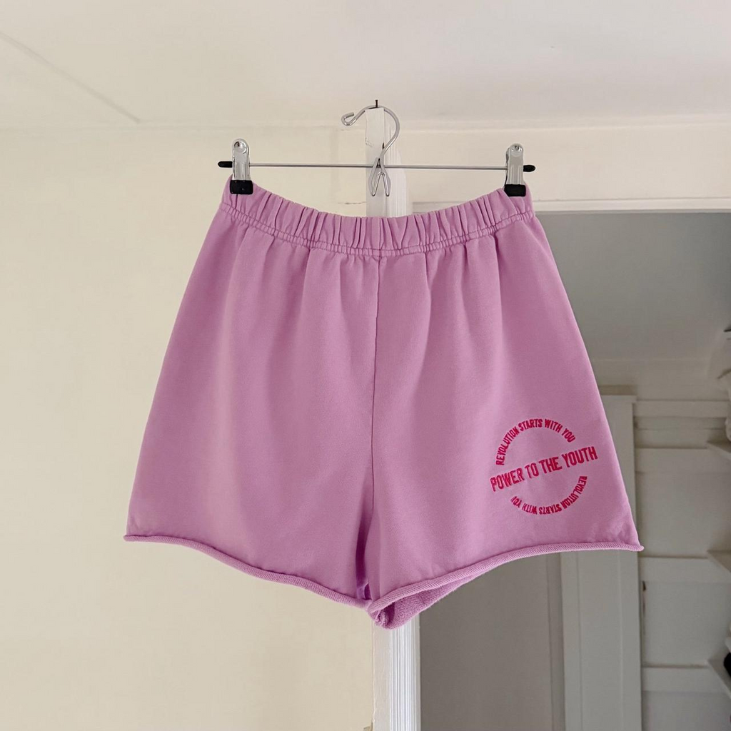 The Mayfair Group Power To The Youth Lilac Crew & Shorts Set Size OS / M/L