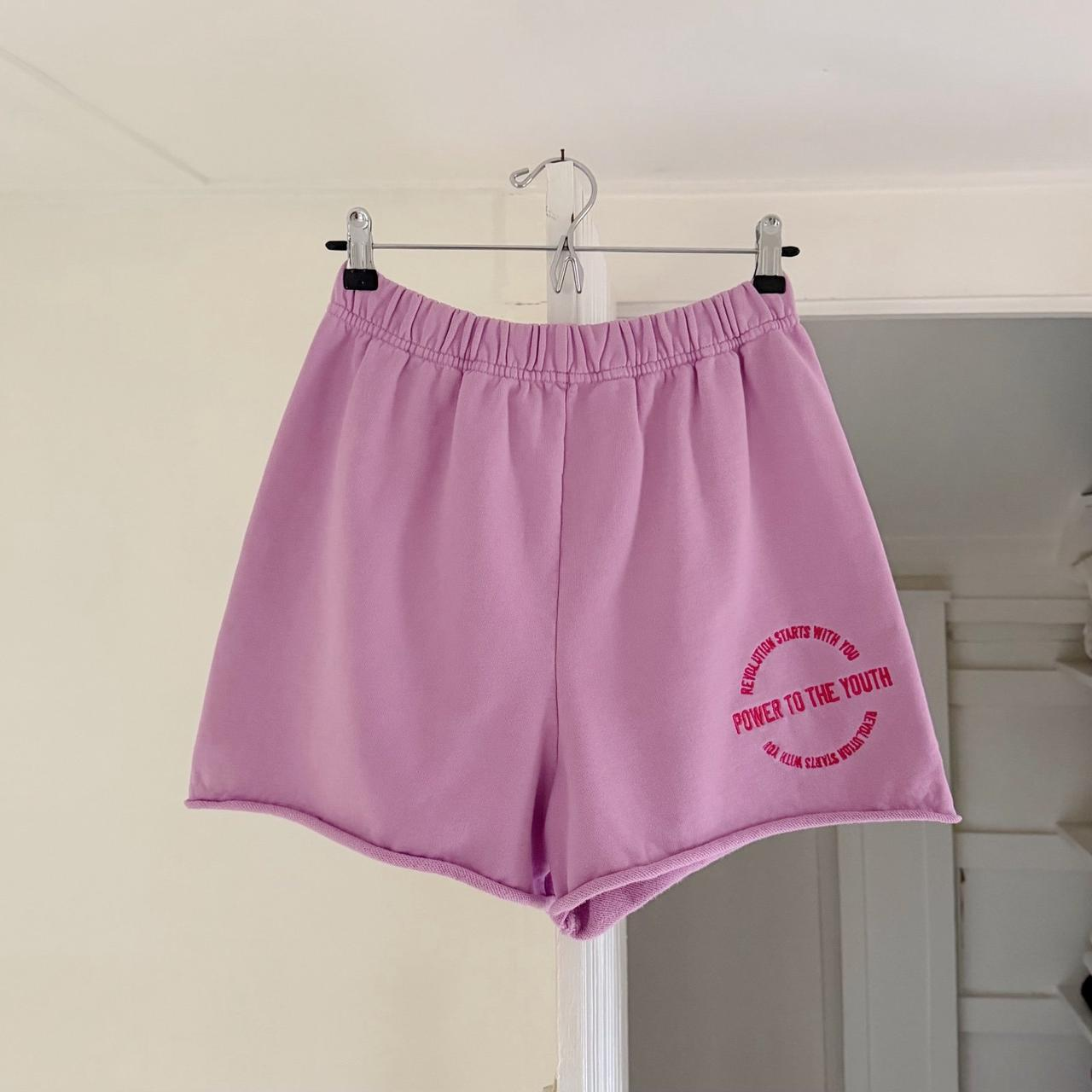 The Mayfair Group Power To The Youth Lilac Crew & Shorts Set Size OS / M/L