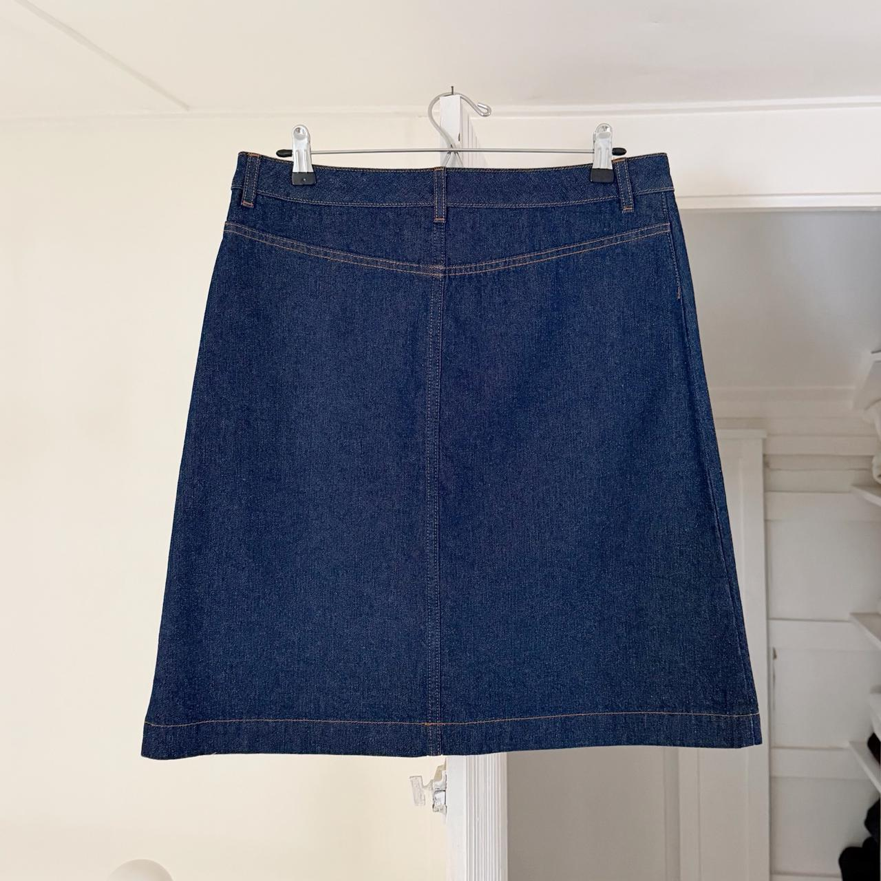 APC Michelle Denim Jupe Skirt in Indigo Delave Size EU 40