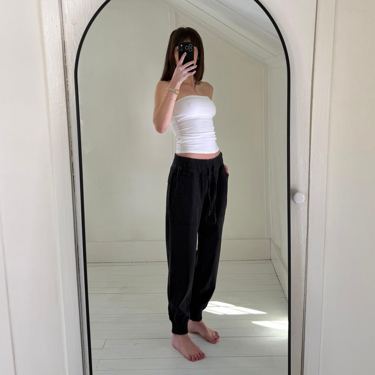 Standard James Perse Mixed Media Pant in French Navy Size 3