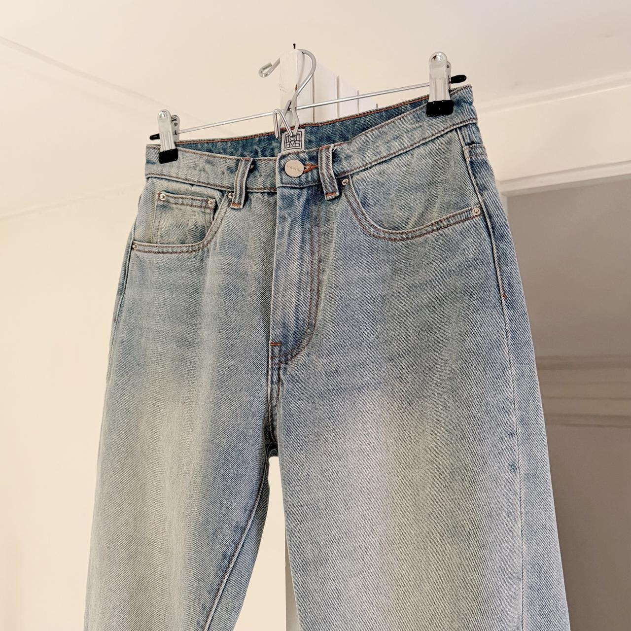 Toteme Original Twisted Seam Denim Straight Leg Jeans Size 24/30