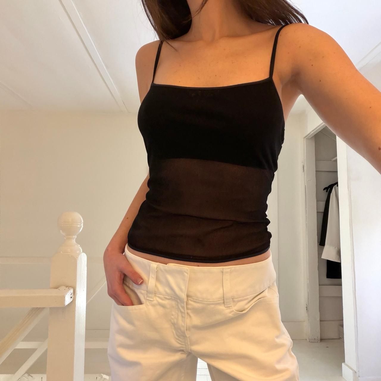 Cosabella Vintage 90s Sheer Mesh Camisole Tank Size S