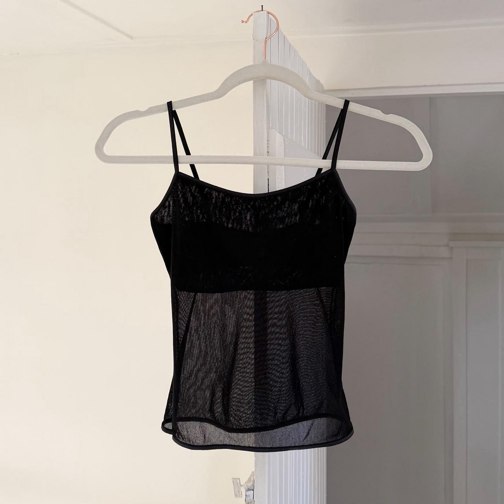 Cosabella Vintage 90s Sheer Mesh Camisole Tank Size S