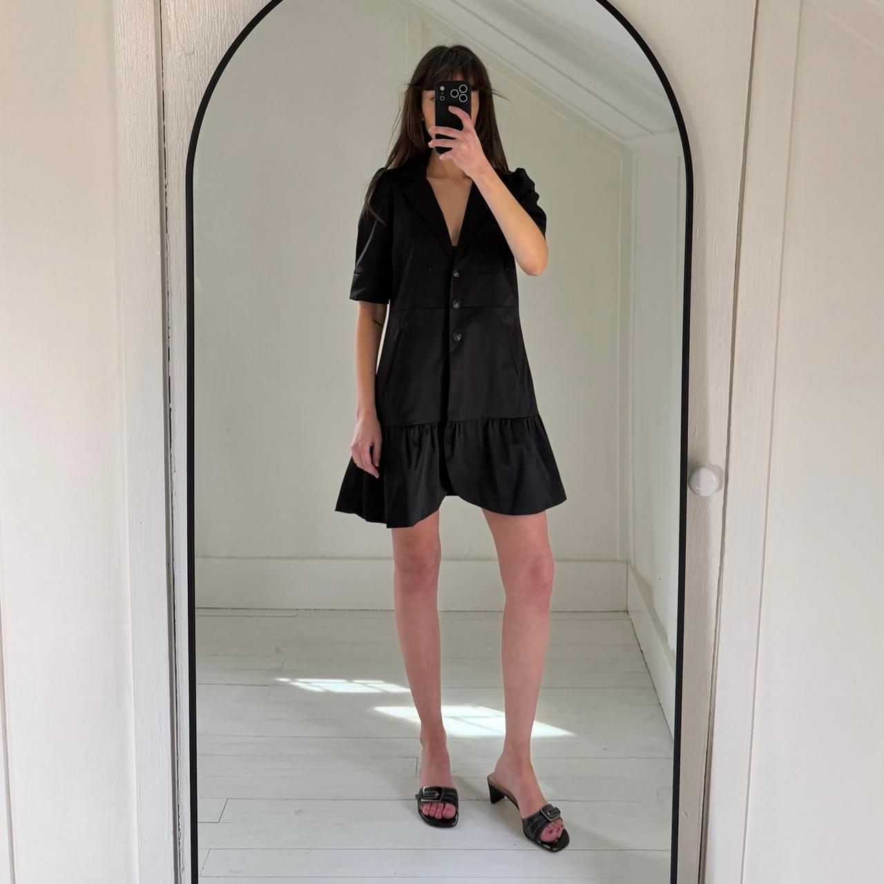 Jazmin Chebar Vintage Y2K Satin Blazer Mini Dress Size 3