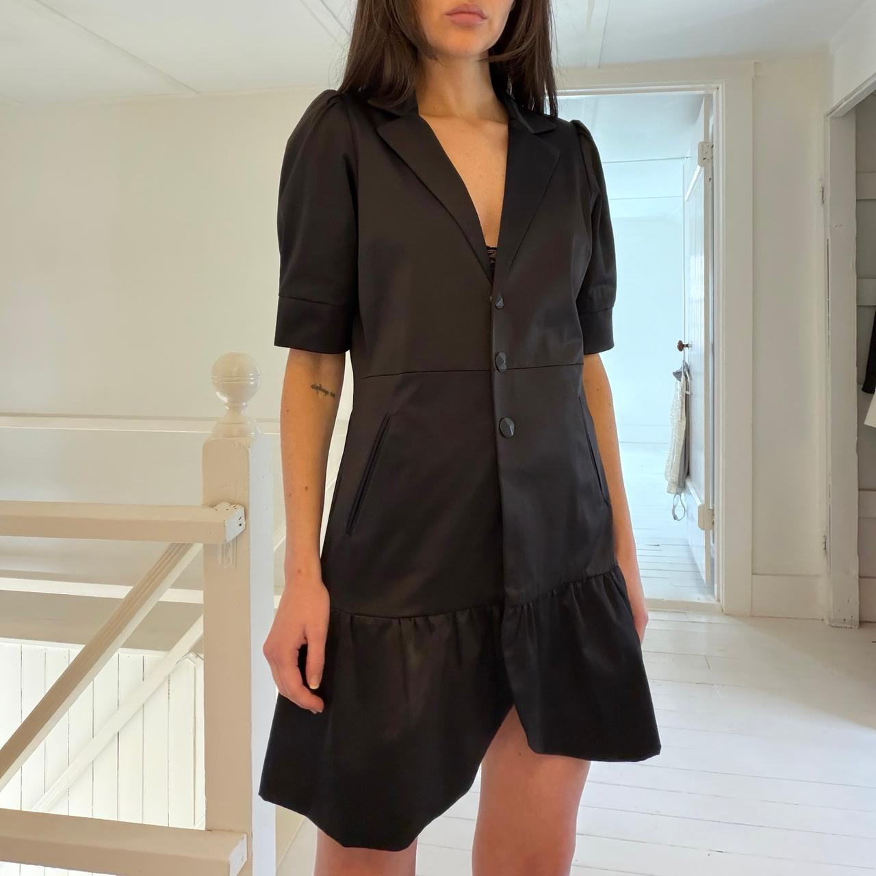 Jazmin Chebar Vintage Y2K Satin Blazer Mini Dress Size 3