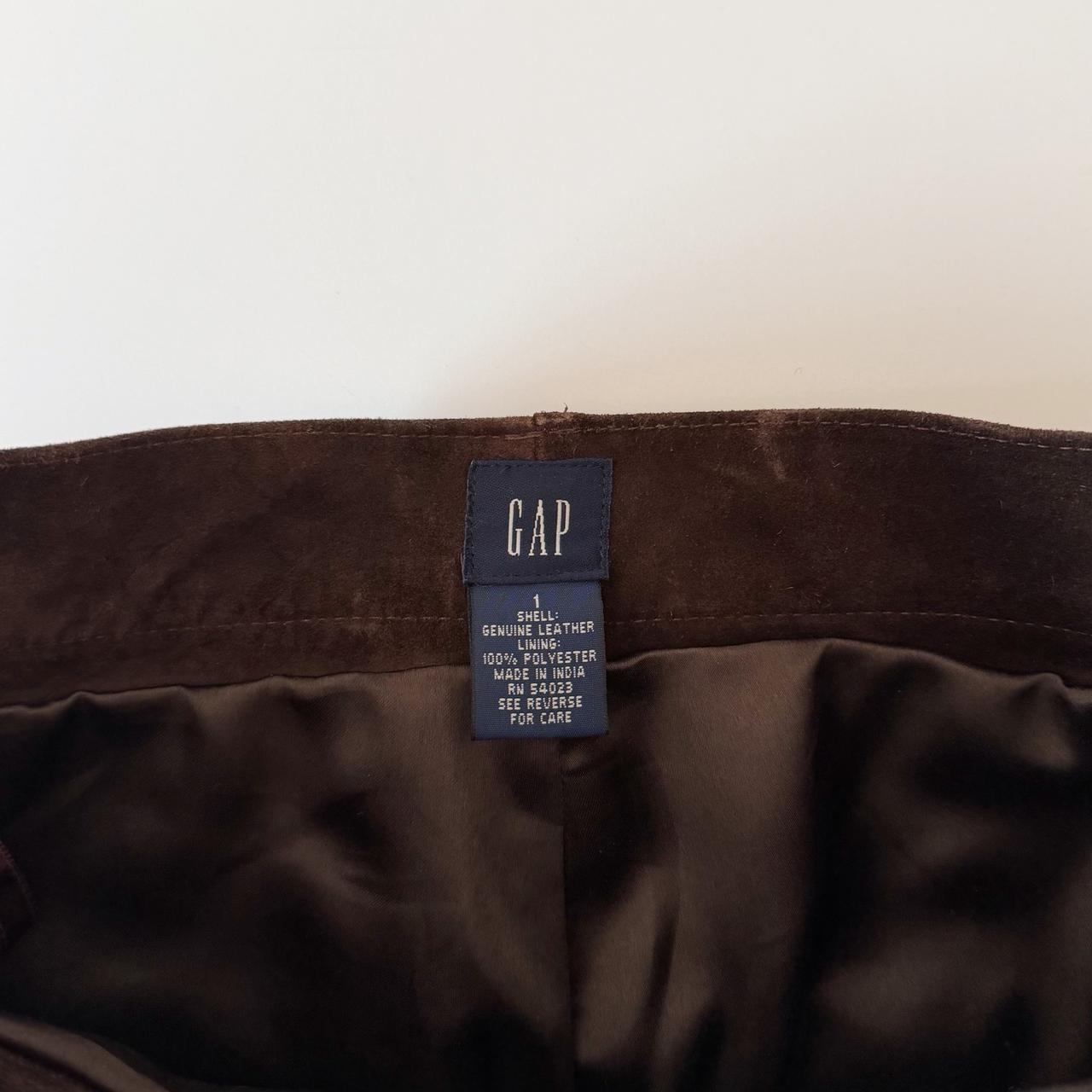 Gap Vintage 90s Leather Boot Cut Pants Size 1