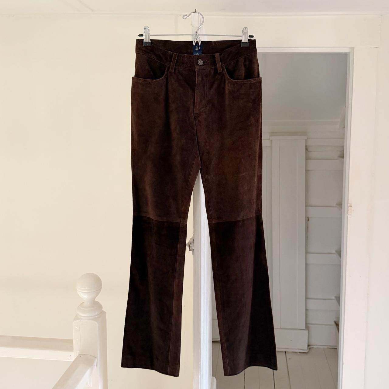 Gap Vintage 90s Leather Boot Cut Pants Size 1
