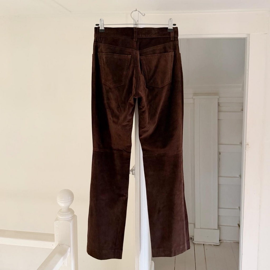 Gap Vintage 90s Leather Boot Cut Pants Size 1