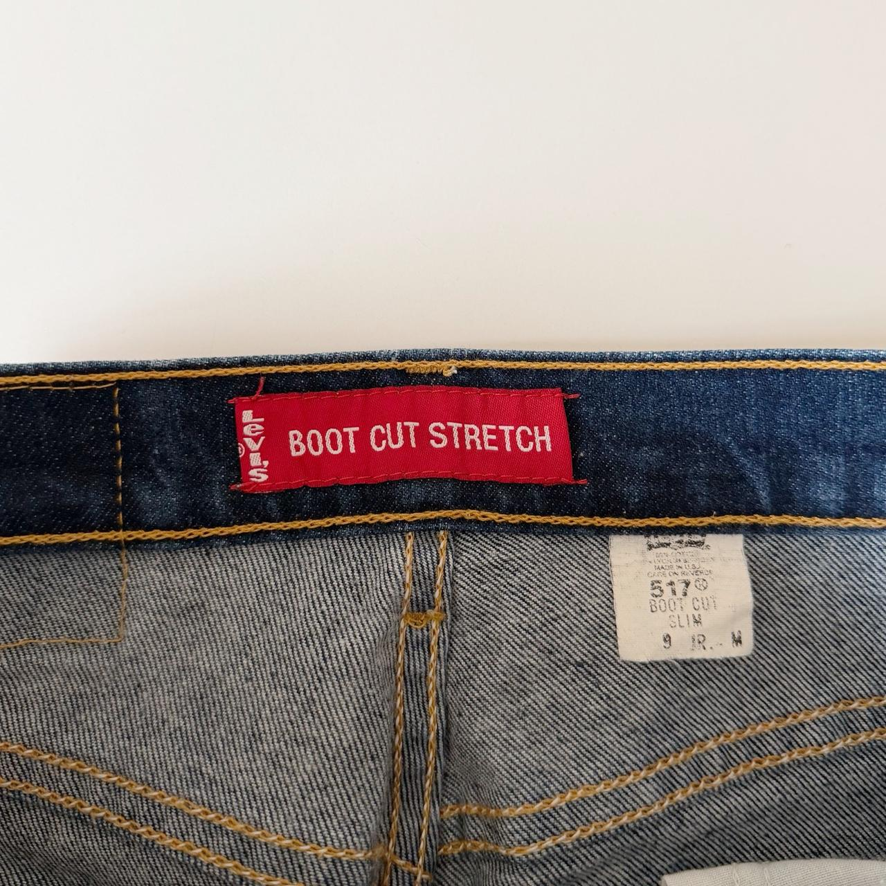 Levi’s 517 Vintage Y2K Boot Cut Slim Jeans Size 9 JR. M