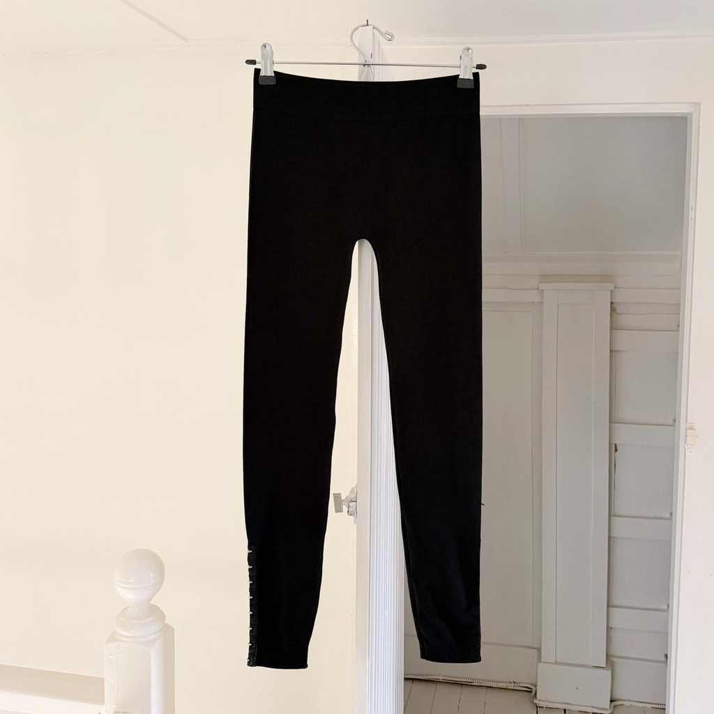 Romeo & Juliet Couture Vintage Y2K Hook & Eye Split Hem Leggings Size S